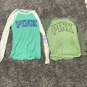 PINK long sleeve tops
